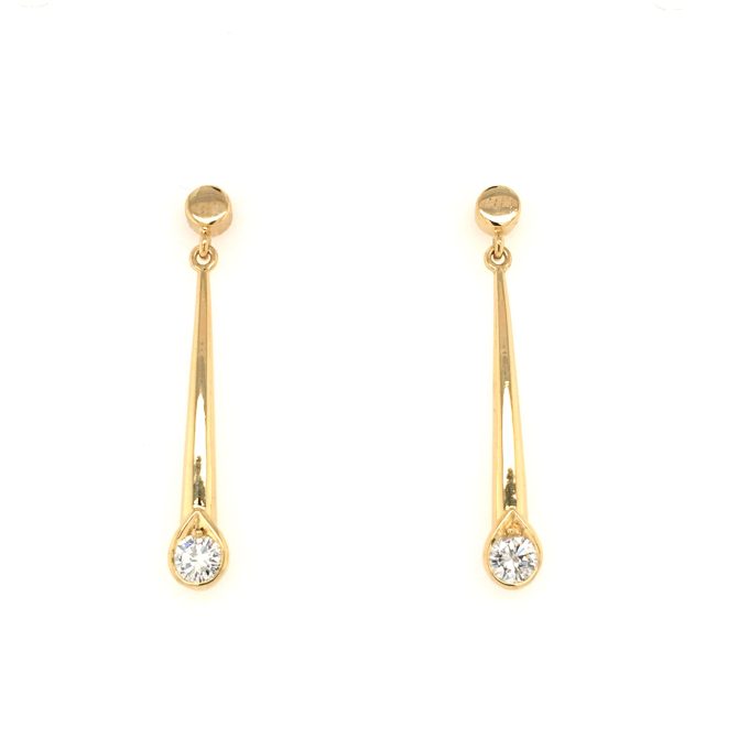 0.50ct Diamond Drop Earrings - Image 4