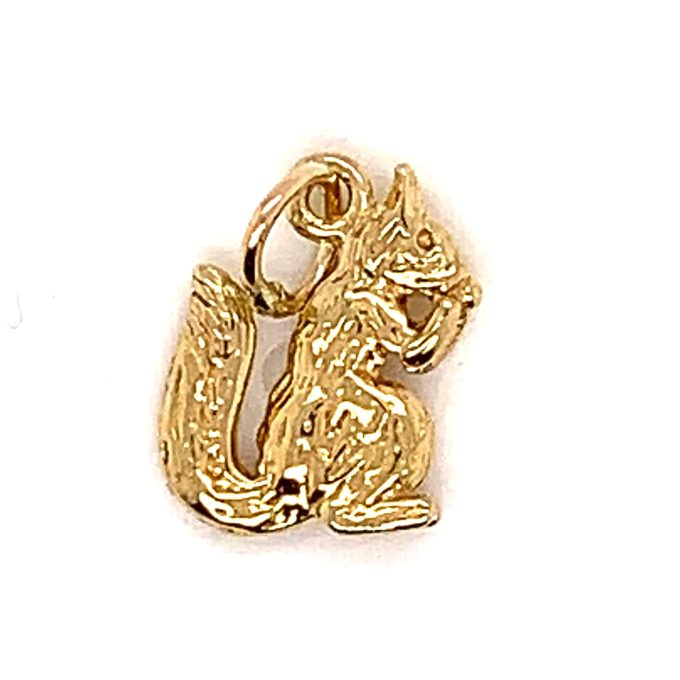 9ct Gold Squirrel Charm
