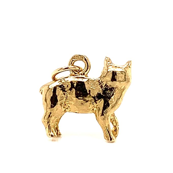 9ct Gold Cat Charm
