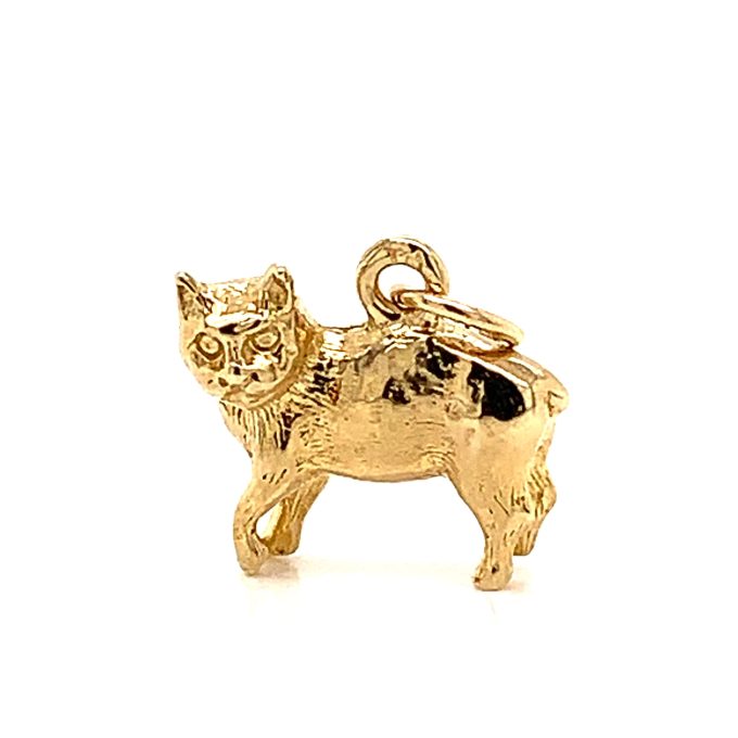 9ct Gold Cat Charm