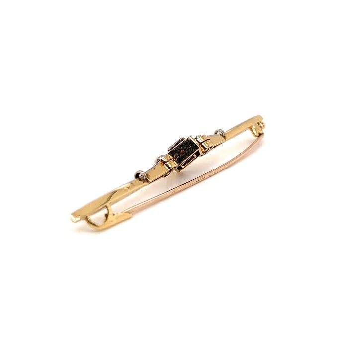 Platinum Top Sapphire Bar Brooch