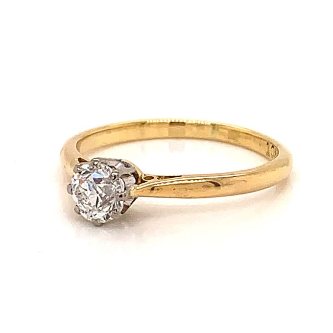 0.40ct Old Cut Diamond Solitaire Ring - Image 2