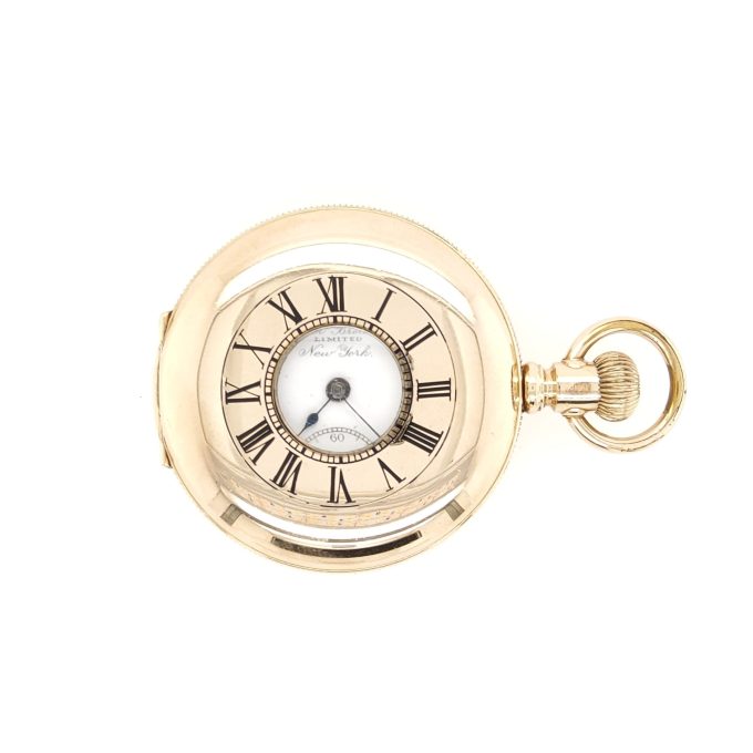 Half Hunter Pocket Watch by Lever Brothers New York