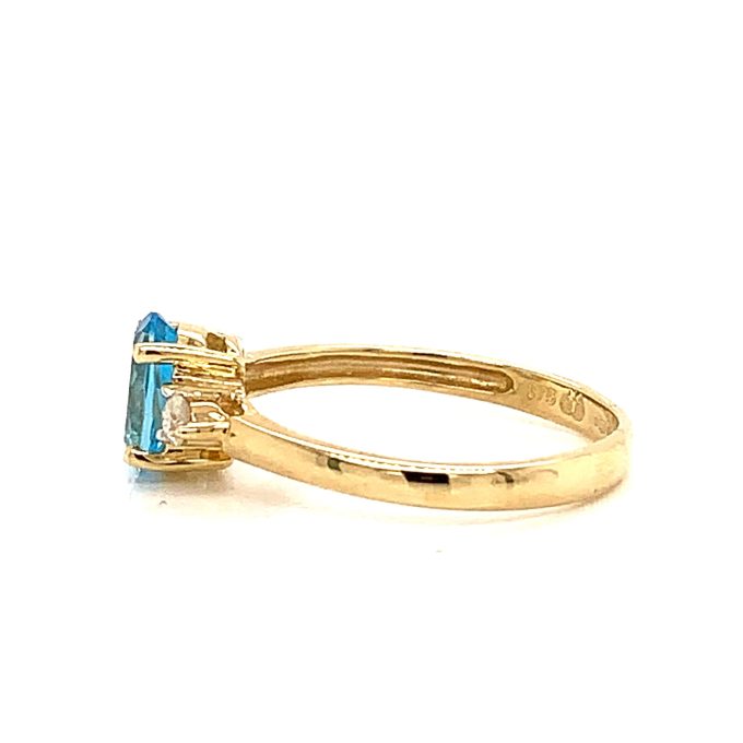 Topaz and Diamond Trilogy Ring - Image 3