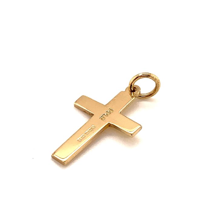 Small Plain Gold Cross - Image 2