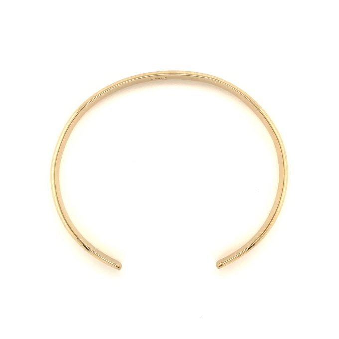9ct Gold Plain Cuff - Image 4