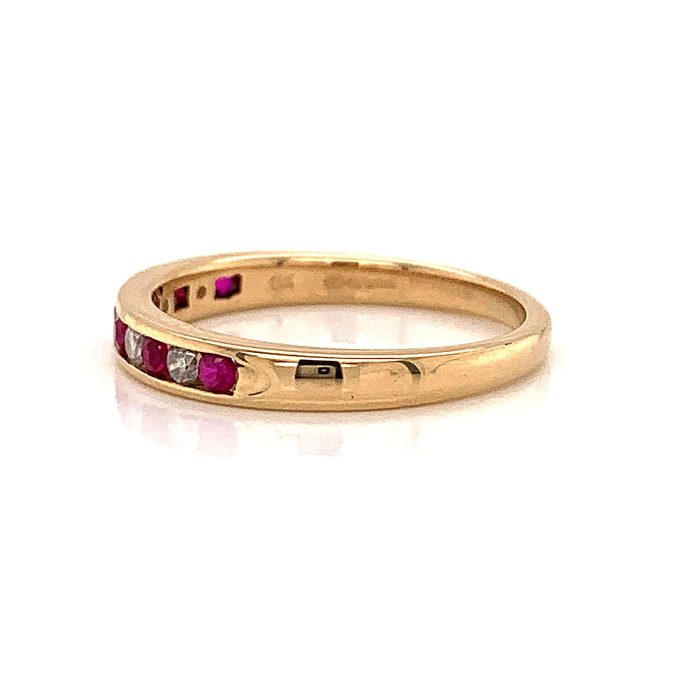 Ruby and Diamond Eternity Ring - Image 3