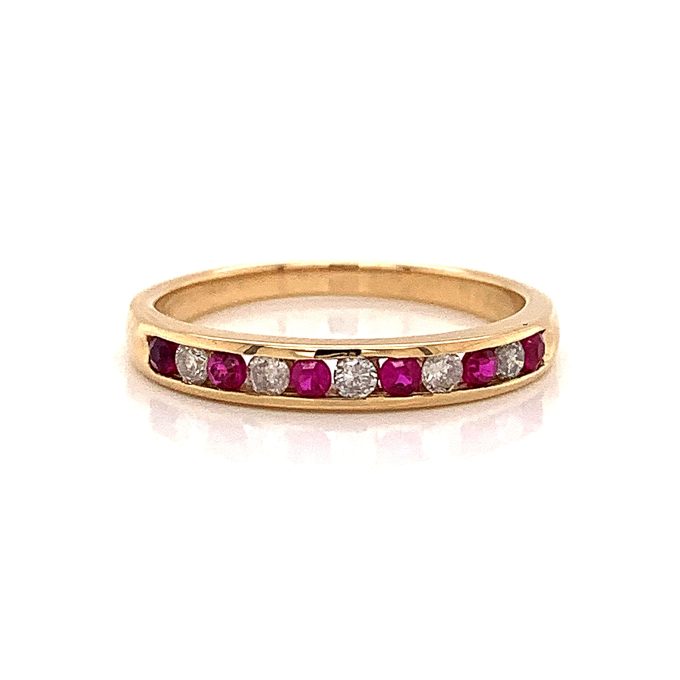 Ruby and Diamond Eternity Ring
