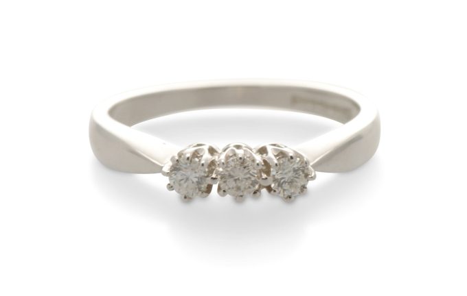 Diamond Three Stone Ring