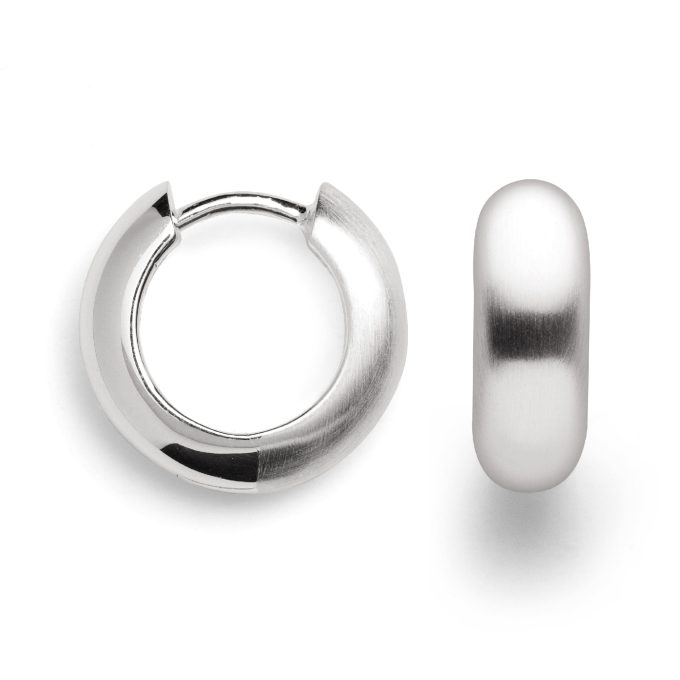 Bastian Hinged Earrings with Matt Finish