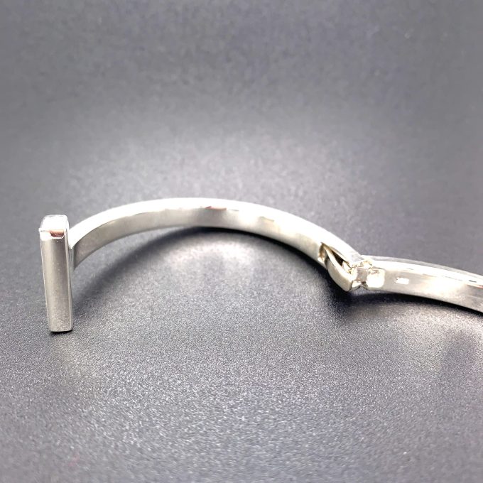 Sterling Silver Sprung T Bangle - Image 2