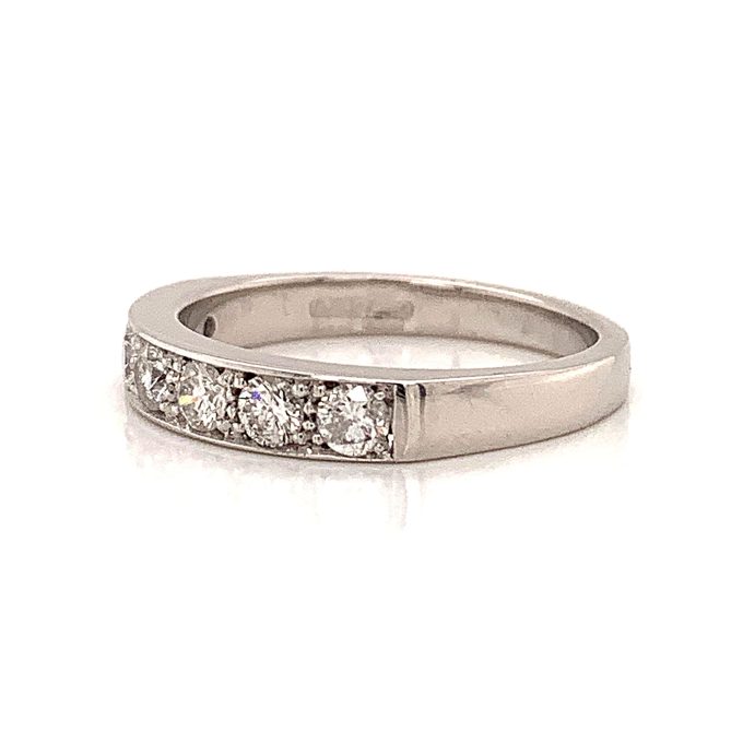 White Gold Diamond Seven Stone Ring - Image 2
