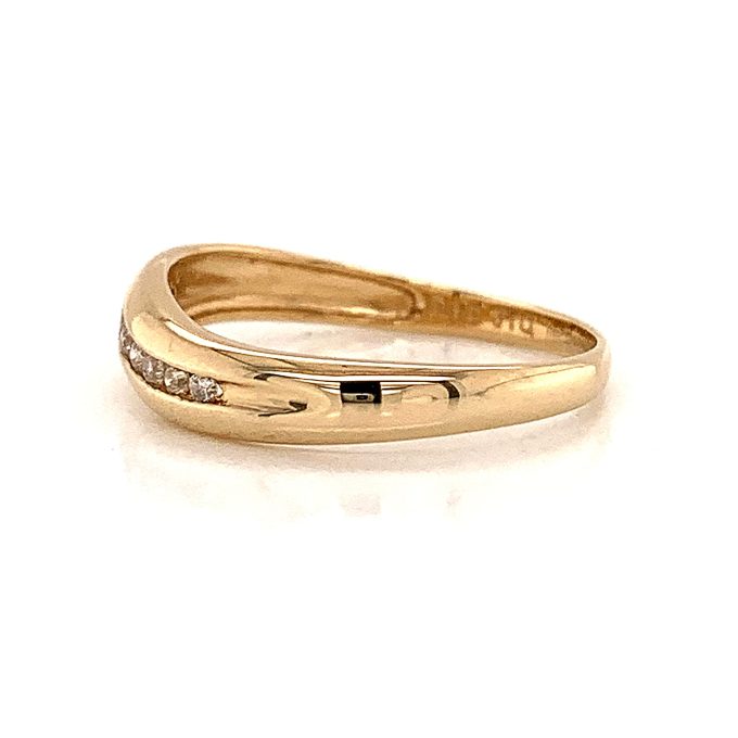 Waved Channel Set Diamond Ring - Image 3
