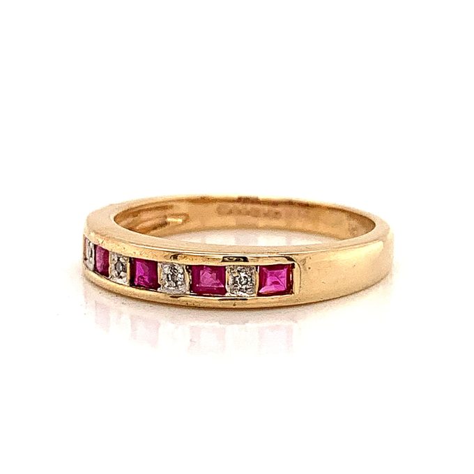 Ruby and Diamond Eternity Ring - Image 2