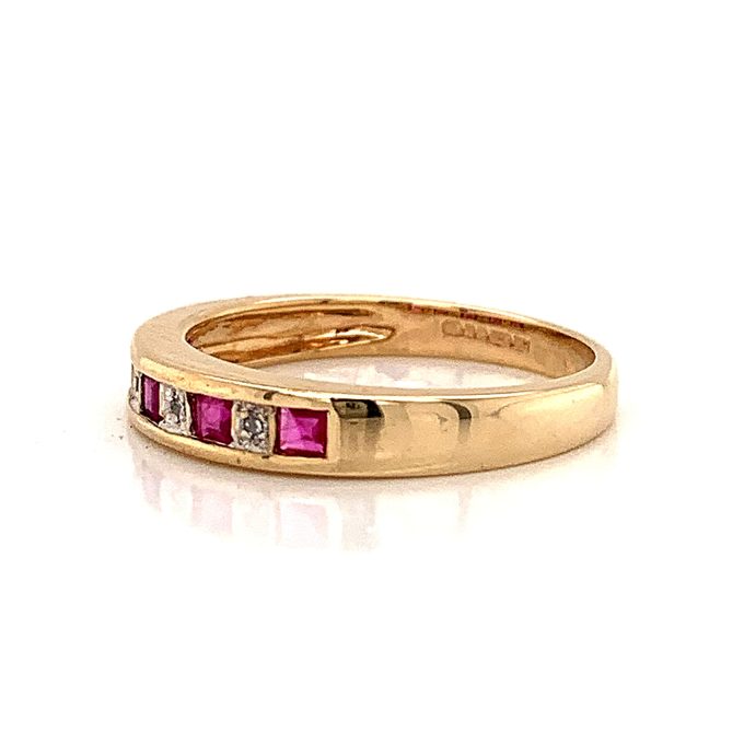Ruby and Diamond Eternity Ring - Image 3