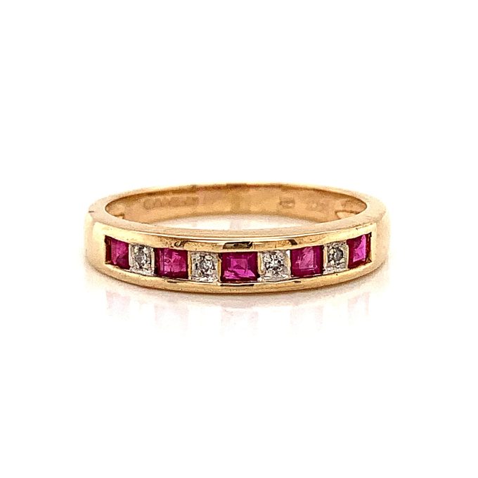 Ruby and Diamond Eternity Ring