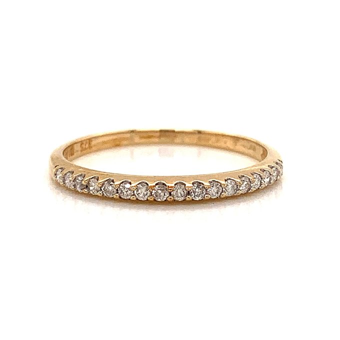 Slim Diamond Half Eternity Ring