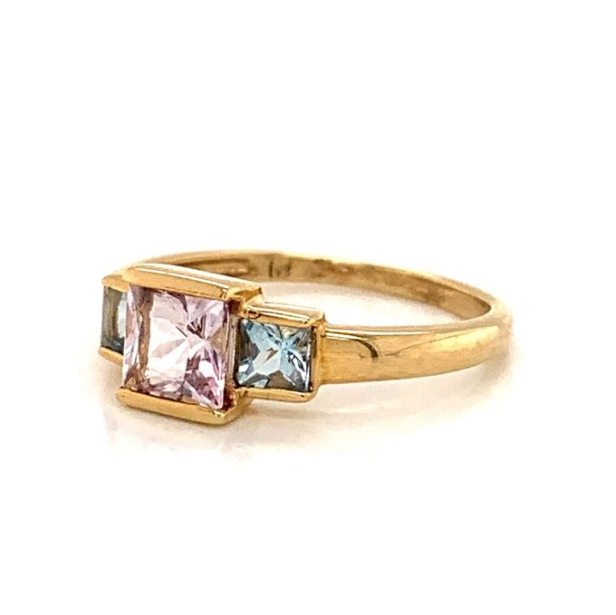 Yellow Gold Topaz Ring - Image 2