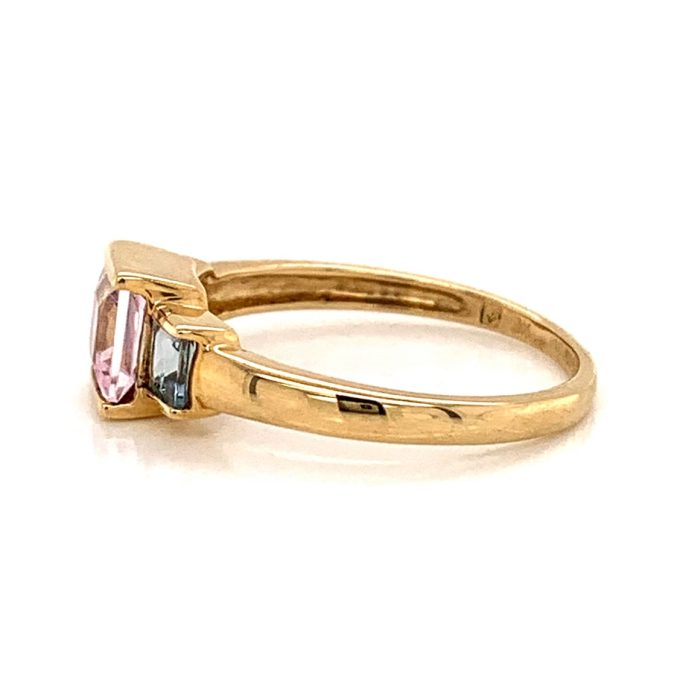 Yellow Gold Topaz Ring - Image 3