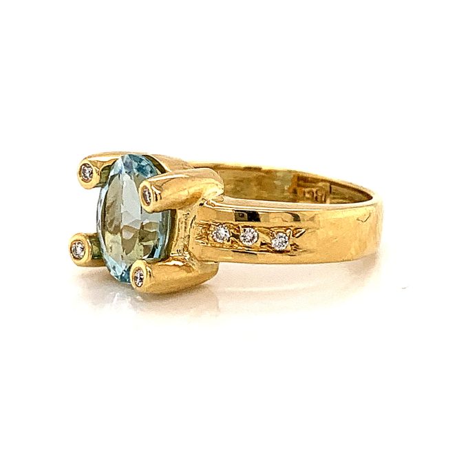 Topaz and Diamond Dress Ring - Image 2