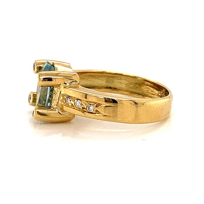 Topaz and Diamond Dress Ring - Image 3