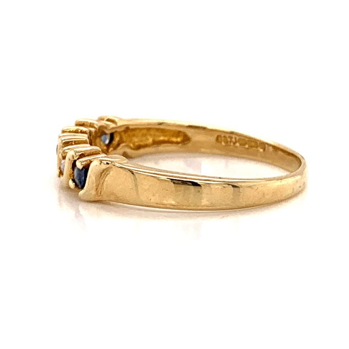 Sapphire and Diamond Five Stone Ring - Image 3