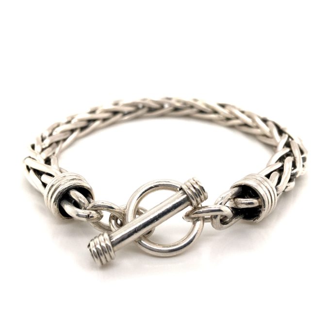Silver Handmade Heavy Bracelet