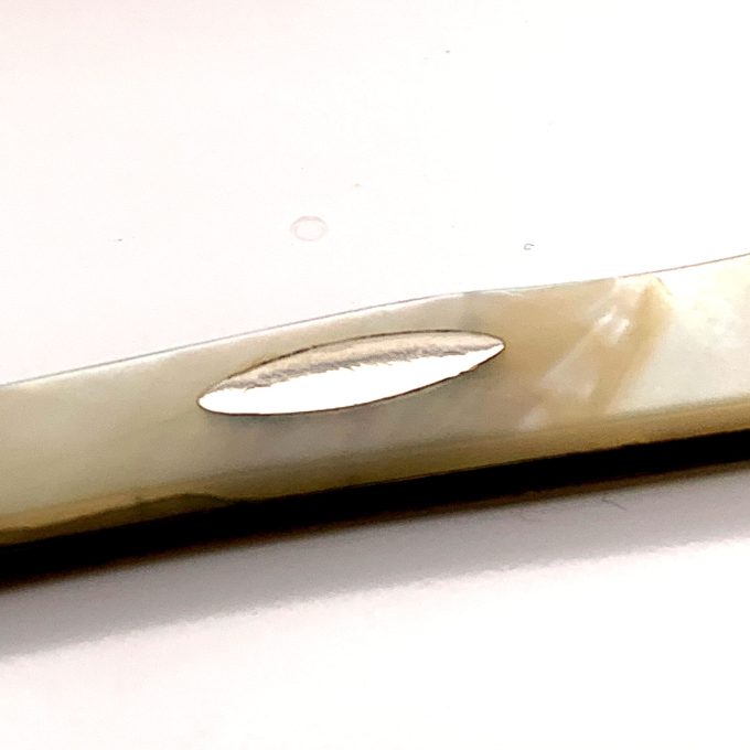 Antique Silver and Mother of Pearl Fruit Knife - Image 3