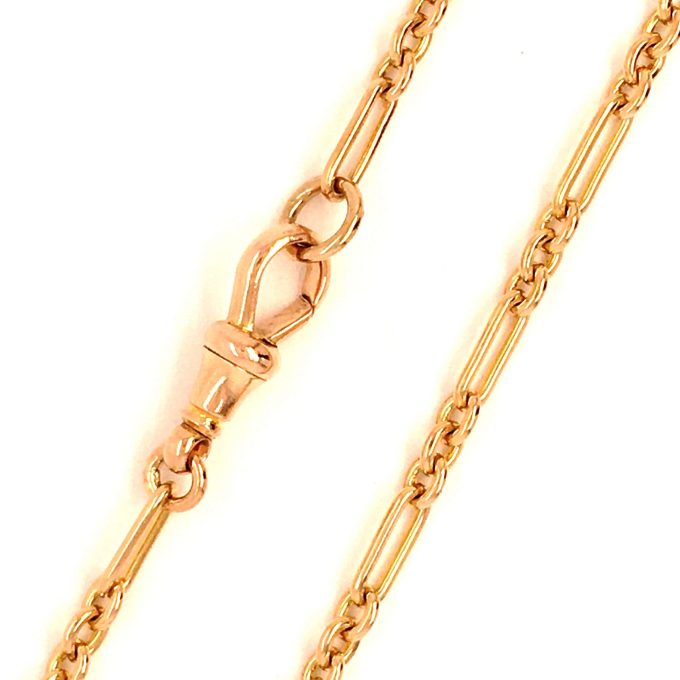 Antique Gold Locket and Chain - Image 4