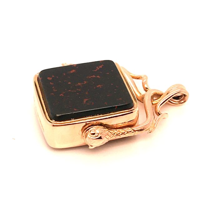 Antique Rose Gold Double Sided Fob - Image 3