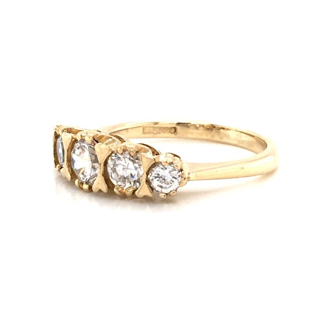 Cubic Zirconia Five Stone Ring - Image 2