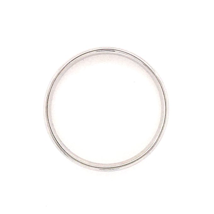 White Gold Court Band 5mm - Image 3