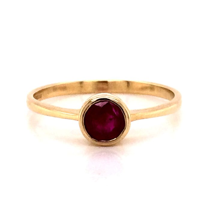 Ruby Solitaire Ring