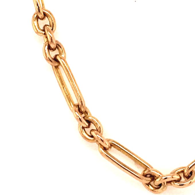 Antique 15ct Gold Fancy Link Chain - Image 5