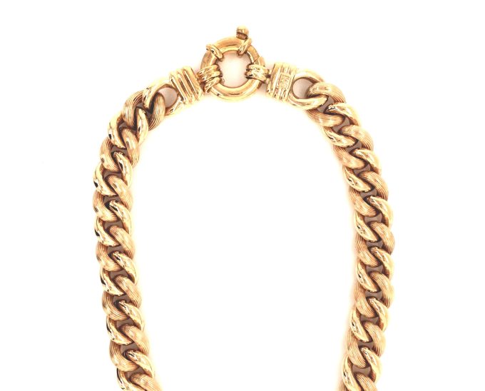 Yellow Gold Curb Link Dress Chain - Image 2