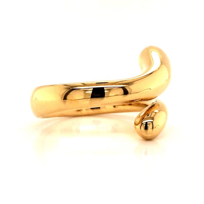 Tiffany & Co. 18ct Gold Tear Drop Ring - Image 2