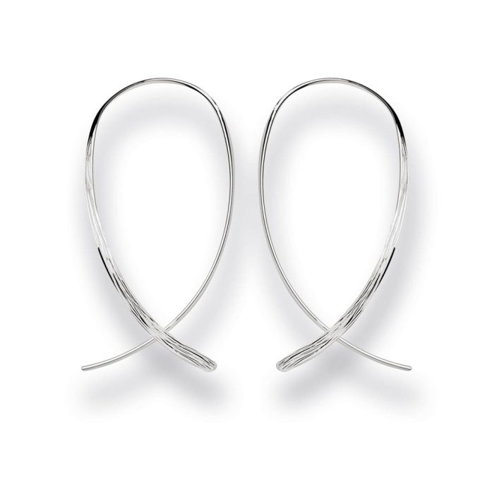 Bastian Silver Open Hoop Earrings