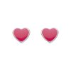 Kit Heath Pink Heart Studs