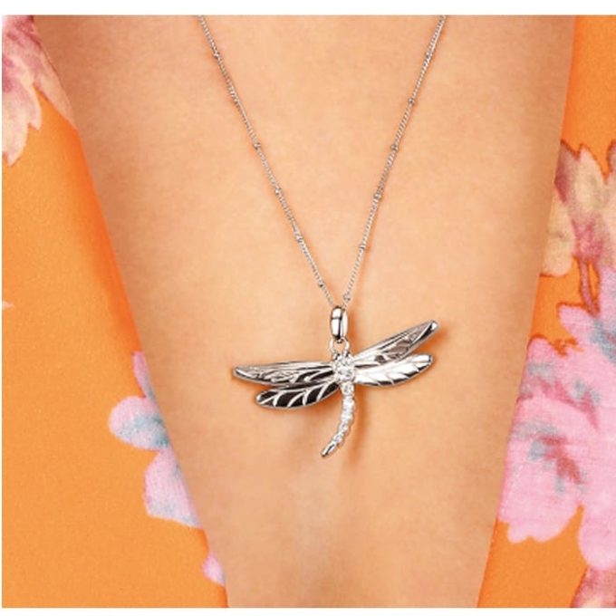 Kit Heath Large Topaz Dragonfly Necklace - Image 2