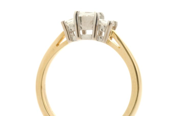 Trilogy Diamond Ring in Yellow Gold - Image 3