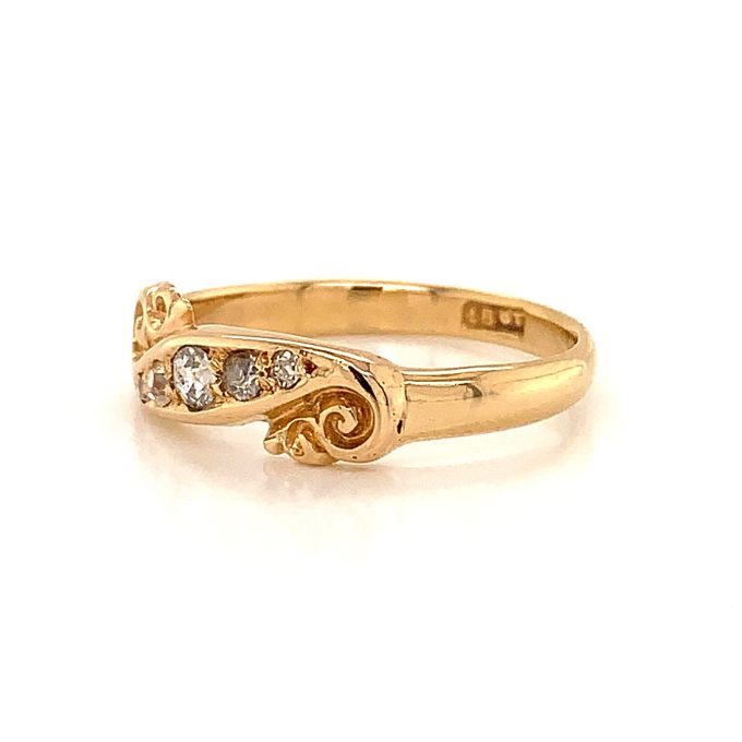 Antique 18ct Gold Diamond Set Ring