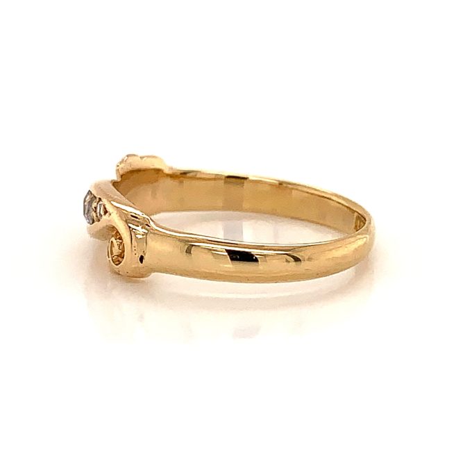 Antique 18ct Gold Diamond Set Ring