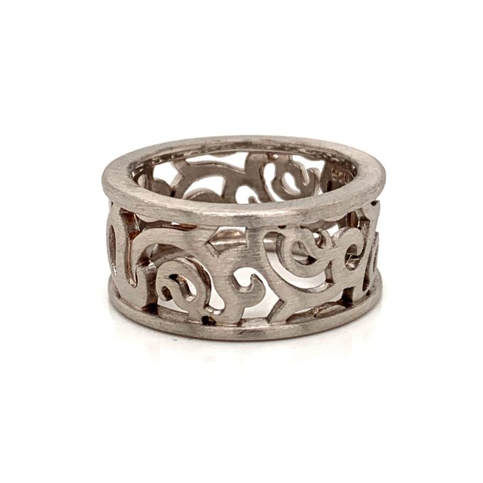 Bastian Silver Scroll Ring