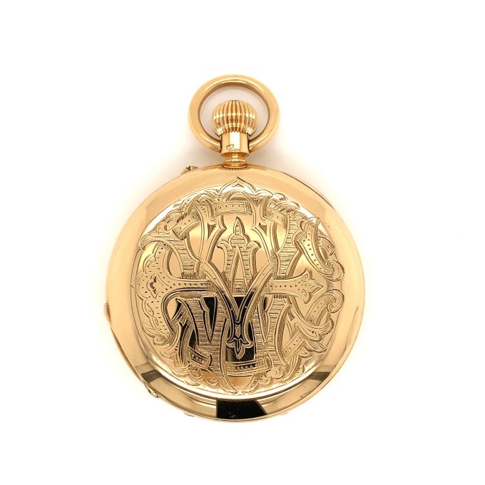 18 Carat Gold Half Hunter Pocket Watch - Image 3