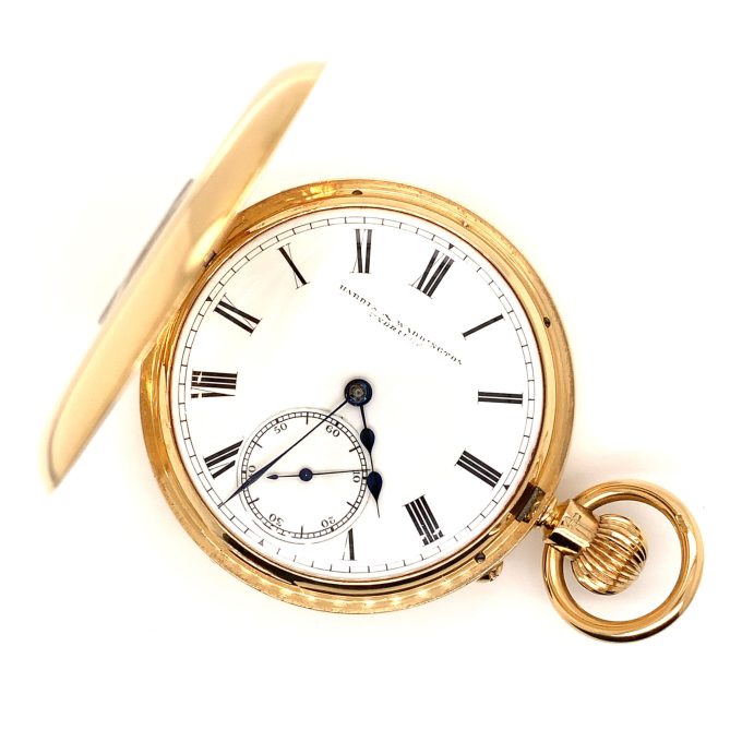 18 Carat Gold Half Hunter Pocket Watch - Image 2