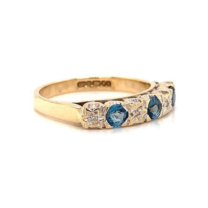 Topaz and Diamond Eternity Ring - Image 2