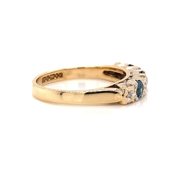 Topaz and Diamond Eternity Ring - Image 3