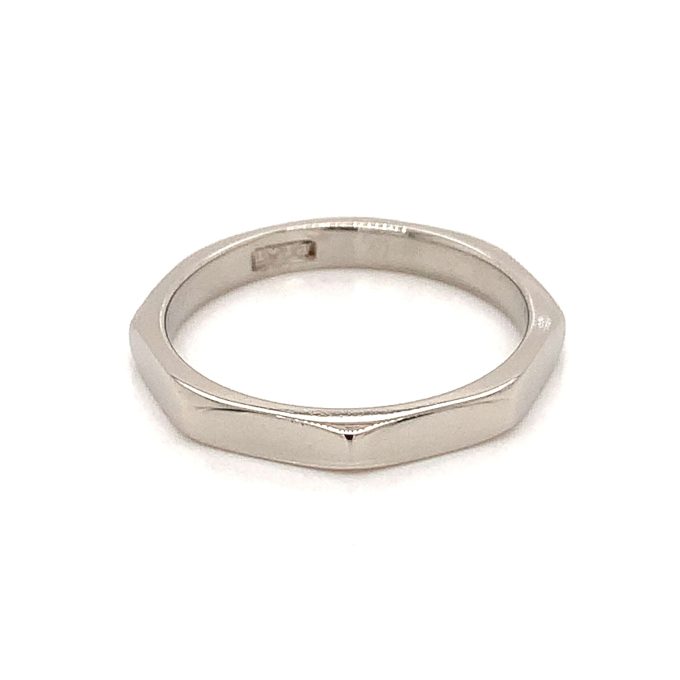 Hexagonal Platinum Band - Image 2