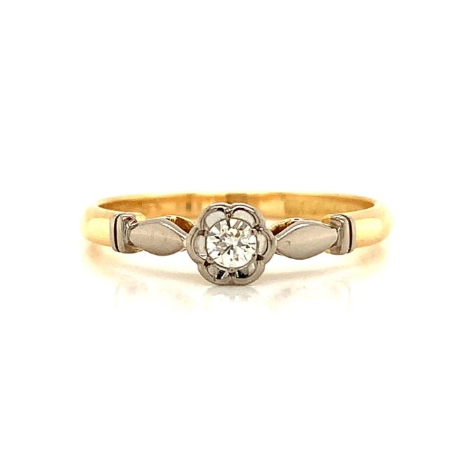 Vintage Diamond Solitaire Ring