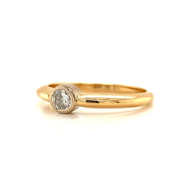 Modern Diamond Solitaire Ring - Image 2